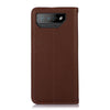 For Asus ROG Phone 7 KHAZNEH Nappa Top Layer Cowhide Leather Phone Case(Brown)
