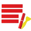 4pcs/Set Car Door Sill Strip PVC Anti-scratch Anti-dirt Protective Film(Carbon Fiber Red)