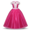 Girls Dress Halloween Cosplay Sleeping Beauty Princess Dresses Christmas Costume Party Children Kids Clothing, Size:120cm(Pink)