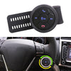 Universal Strap Shape Steering Wheel Remote Control Car Multimedia Wireless Button Remote Control (Black)