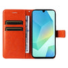 For Samsung Galaxy A26 5G Global 3D Butterfly Embossed Pattern Flip Leather Phone Case(Orange)