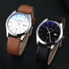 YAZOLE 560 Leather Strap Quartz Movement Waterproof Men Watch(Black+Brown)