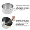 Stainless Steel Sauce Oil Pot + Silicone Oil Brush Set Outdoor BBQ Tools