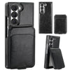 For Samsung Galaxy Z Fold6 VIETAO Integrated MagSafe RFID Detachable Card Bag PU Phone Case(Black)