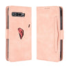 For Asus ROG Phone 3 ZS661KS Wallet Style Skin Feel Calf Pattern Leather Case with Separate Card Slot(Pink)