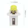 10 PCS 0.4W B8.5 Wedge Instrument Panel COB LED Light Dashboard Gauge Cluster Indicator Lamp Bulb (White Light)