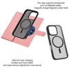 For iPhone 14 Pro ViLi GBS Series MagSafe Magnetic RFID Leather Flip Phone Case(Pink)