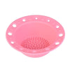 Beauty Tools Silicone Brush Tray Makeup Brush Special Cleaning Bowl(Pink)