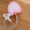 Mini Love Heart Clip LED Book Light Lamps Reading Book Desk Lamp Keyboard Light Eyes-Protect Energy Save Night Lights(Pink)