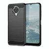 For Nokia G20 Brushed Texture Carbon Fiber TPU Phone Case(Black)