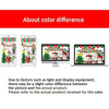 12 Inch Christmas Balloon Combination Set Christmas Scene Decoration(Red And Green Flag Set)