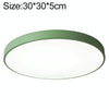 Macaron LED Round Ceiling Lamp, Stepless Dimming, Size:30cm(Green)