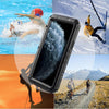 For iPhone 11 Pro Dustproof Shockproof Waterproof Silicone + Metal Protective Case(Black)