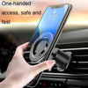 D19 Car Magnetic Mobile Phone Holder Rotatable Metal Navigation Bracket, Spec: Seat (Silver)