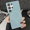 For Samsung Galaxy S25 Ultra 5G Glossy TPU Shockproof MagSafe Phone Case(Blue)