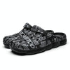 Spring And Summer Men EVA Casual Breathable Sandals Letter Beach Shoes Slippers, Size: 43(Black)