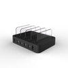 016 Multi-function AC 100V~240V Output 4 Ports USB Detachable Charging Station Smart Charger(Black)