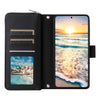 For Samsung Galaxy S23 5G Nine-card Slots Zipper Wallet Bag Leather Phone Case(Black)