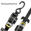 Auto Retract Tensioner Automobile And Motorcycle Cargo Fixing Straps(Black)
