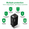 Carbon Fiber GaN PD65W Type-C + QC3.0 USB Quick Charger, AU Plug(White)