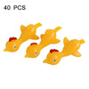 10 PCS Stretching Finger Ejection Turkey Sticky Tricky Toy(Yellow)