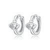 S925 Sterling Silver Silver Crown Ear Buckle Women Earrings