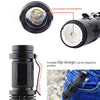 SK68 180lm Zoom Lens LED Flashlight, CREE Q3-WC LED,  1-Mode, White Light, with Clip(Black)