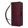 For Samsung Galaxy S22+ 5G Nine-card Slots Zipper Wallet Bag Leather Phone Case(Wine Red)