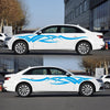 2 PCS/Set D-731 Totem Pattern Car Modified Decorative Sticker(Blue)