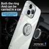 For iPhone 15 Pro Max Ring Holder TPU Phone Case(Transparent)