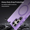 For Samsung Galaxy S23 Ultra 5G MagSafe Frosted Translucent TPU + PC Full Coverage Phone Case(Dark Purple)