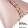 TZ19 Silk Car Head Pillow Car Memory Foam Comfort Lumbar Support(Silver Gray)