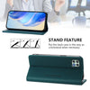 For Samsung Galaxy A22 5G / A22s 5G RC01 Dual-Folded Magnetic Suction RFID Leather Phone Case(Dark Green)