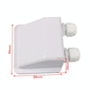 RV Sealed Waterproof Solar Double Cable Entry Gland Box(White)