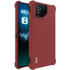 For Asus ROG Phone 8 / Phone 8 Pro imak Shockproof Airbag TPU Phone Case(Matte Red)