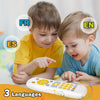 Baby Simulation TV Remote Control Music Toy with Light and Sound 3 Language Mode, Color: White