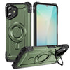 For Samsung Galaxy A06 Lens Holder MagSafe Phone Case(Army Green)