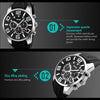 SKMEI 9128 Fashion Multifunctional 3D Large Dial Sports Wristwatch 30m Waterproof Quartz Watch(Red)