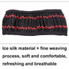 Universal Car Steering Wheel Ice Silk Non-slip Breathable Protective Cover(Red Black)