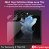 For Samsung Galaxy Z Flip5 5G imak Integrated Rear Camera Lens Tempered Glass Film + Glass Rear Screen Sticker