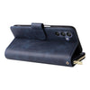For Samsung Galaxy A16 5G 9-Card Slots Zipper Wallet Bag Leather Phone Case(Blue)