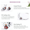 S925 Sterling Silver Ladybug Beads DIY Bracelet Necklace Accessories