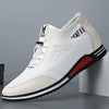 Men Spring Shoes Inner Height Increase Casual Sneakers, Size: 40(White 8cm)