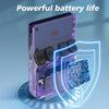 R36S Retro Handheld Game Console Linux System 3.5-Inch IPS Screen Portable Video Player 64G Purple Transparent