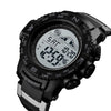 SKMEI 1380 Men Fashionable Outdoor 50m Waterproof Digital Watch Large Dial Sports Wrist Watch(Black)