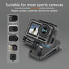 RUIGPRO 360 Degree Rotation Backpack Rec-Mounts Clip Clamp Mount with Screw for GoPro, Insta360, DJI and Other Action Cameras(Black)