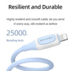 USAMS US-SJ595 Jelly Series USB to 8 Pin Two-Color Data Cable, Cable Length: 1m(Black)