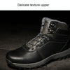 GG-858 Men Snow Boots Velvet Keep Warm Thick Bottom Men Boots, Size: 45(Dark Brown)