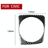 Car Carbon Fiber Manual Gear Decorative Sticker for Honda Civic 8th Generation 2006-2011, Left Drive
