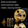 EDC Removable Fingertip Spinner Revolver Clip Pure Brass Stress Relief Toys(Silver)